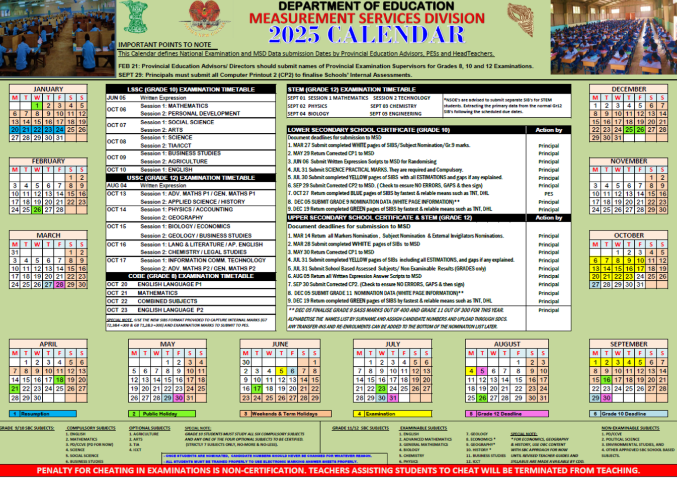 MSD Calendar - Coming Soon